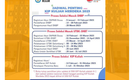 CATAT TANGGAL PENTINGNYA!!! KIP KULIAH MERDEKA 2023