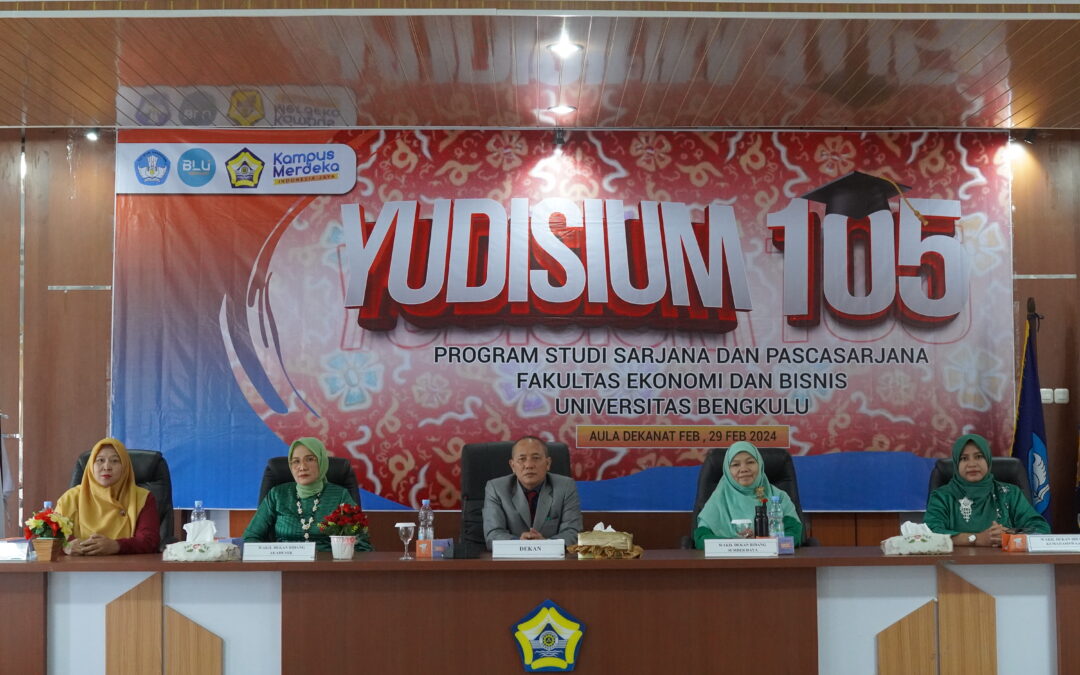 YUDISIUM PERIODE 105, FEB UNIB MEYUDISIUM 143 ORANG