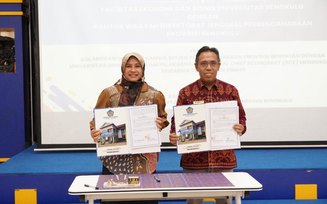 Penandatanganan Komitmen Kolaborasi dan Sinergitas FEB UNIB dengan DJPB Bengkulu