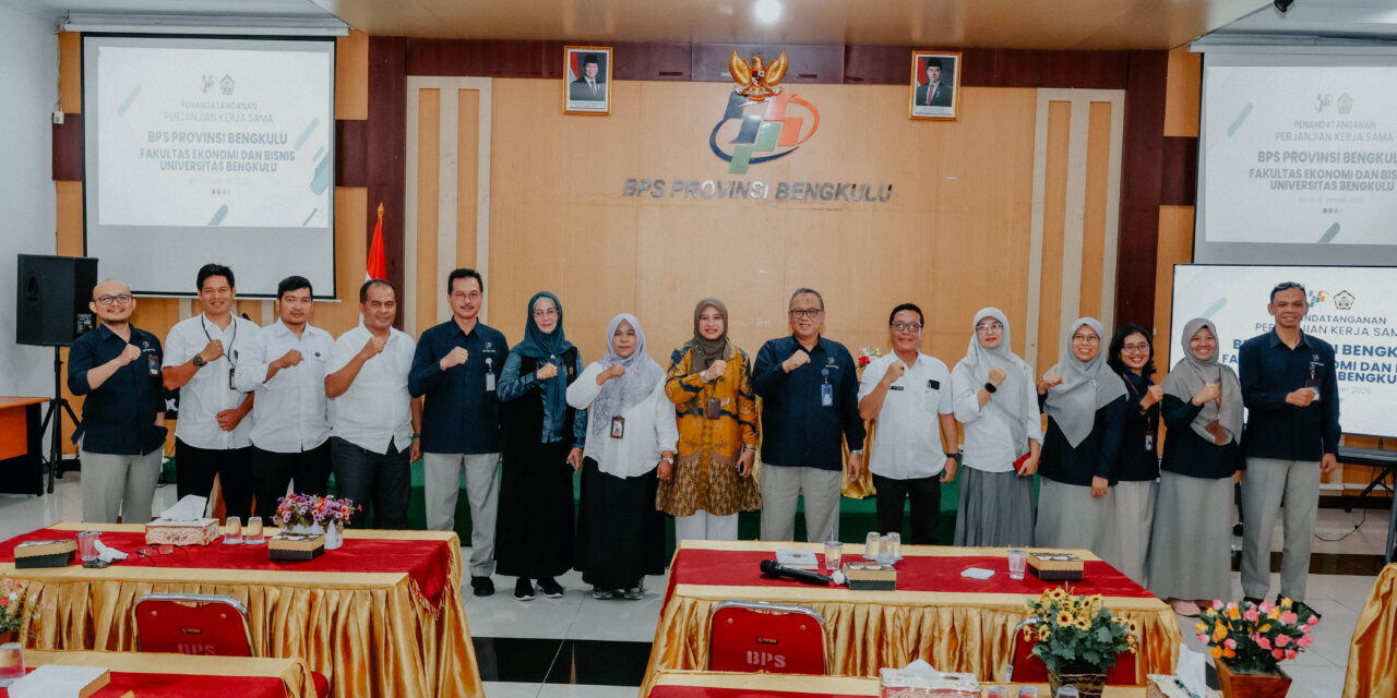 Perkuat Kolaborasi, FEB UNIB tandatangani Perjanjian Kerjasama (PKS) dengan Badan Pusat Statistik (BPS) Provinsi Bengkulu